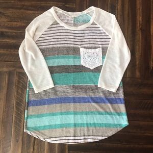 Stripped shirt with pocket